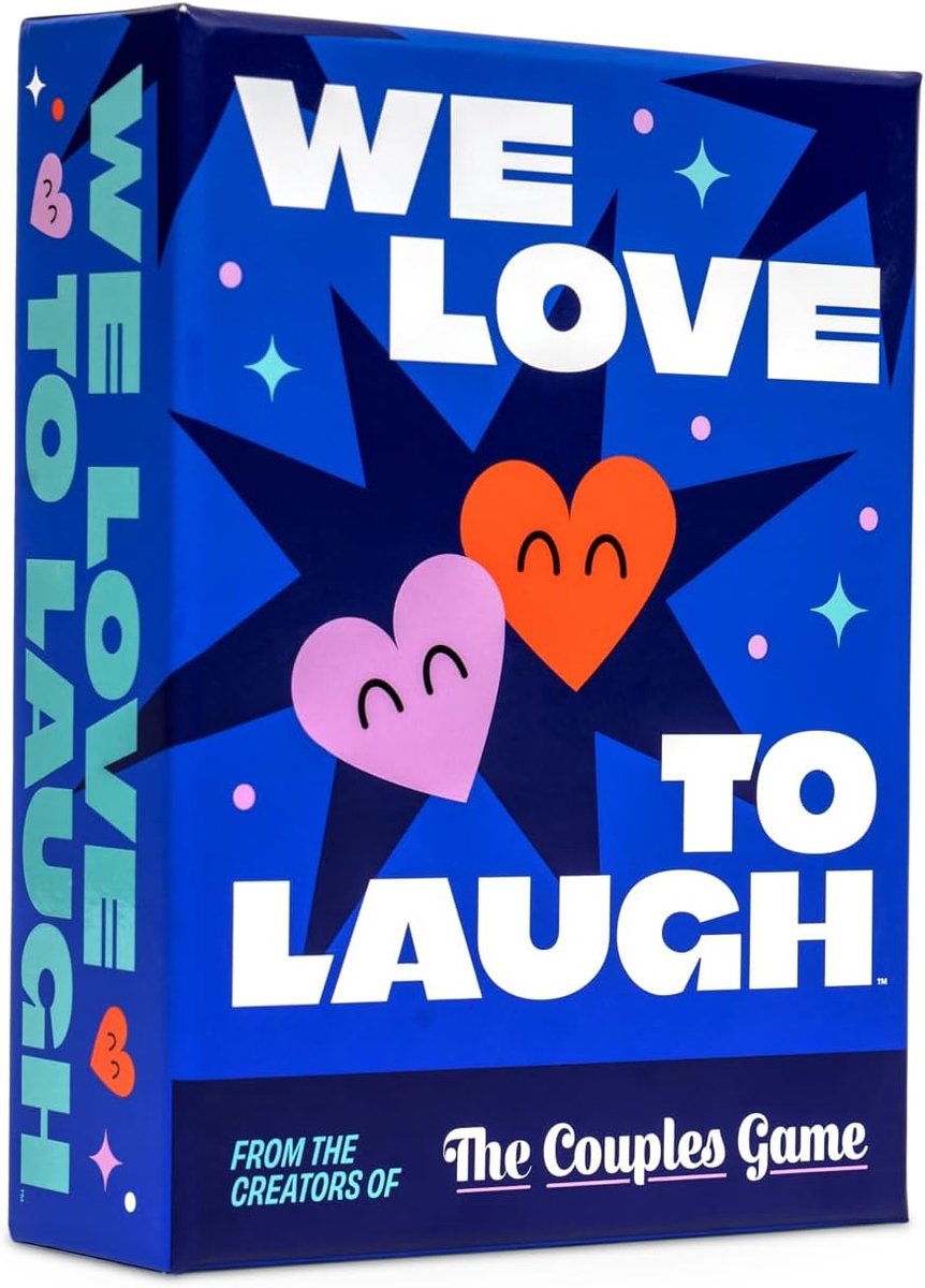 SnelShoppen - We Love to Laugh Kaartspel voor Stellen - Hilarisch Date Ideeën Spel - Perfect voor Avonden met Vriend/Vriendin, Man/Vrouw - Leeftijd 14
