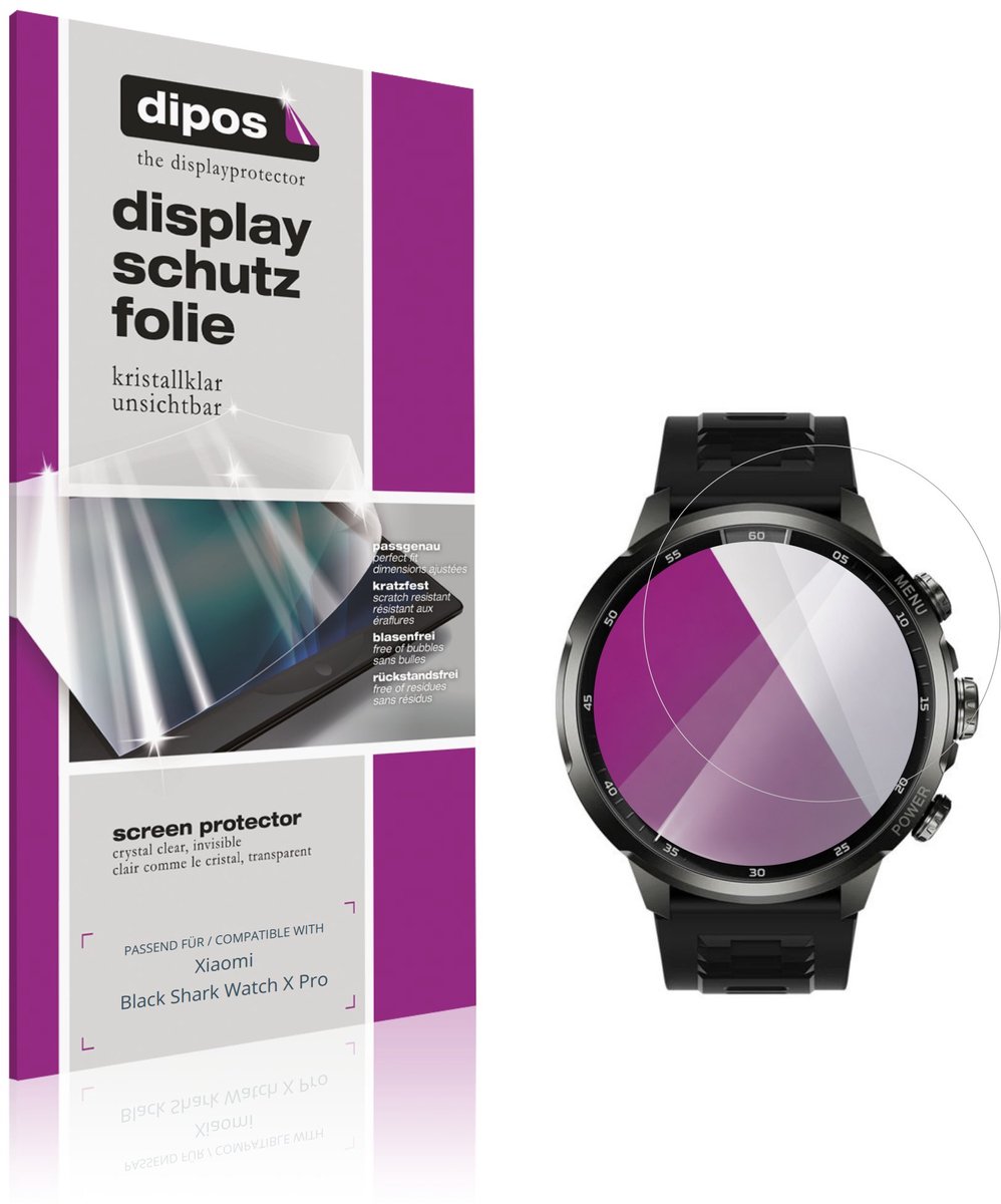 dipos – 6x Beschermfolie geschikt voor Xiaomi Black Shark Watch X Pro | Krasbestendige & heldere Screenprotector Ultra-Thin
