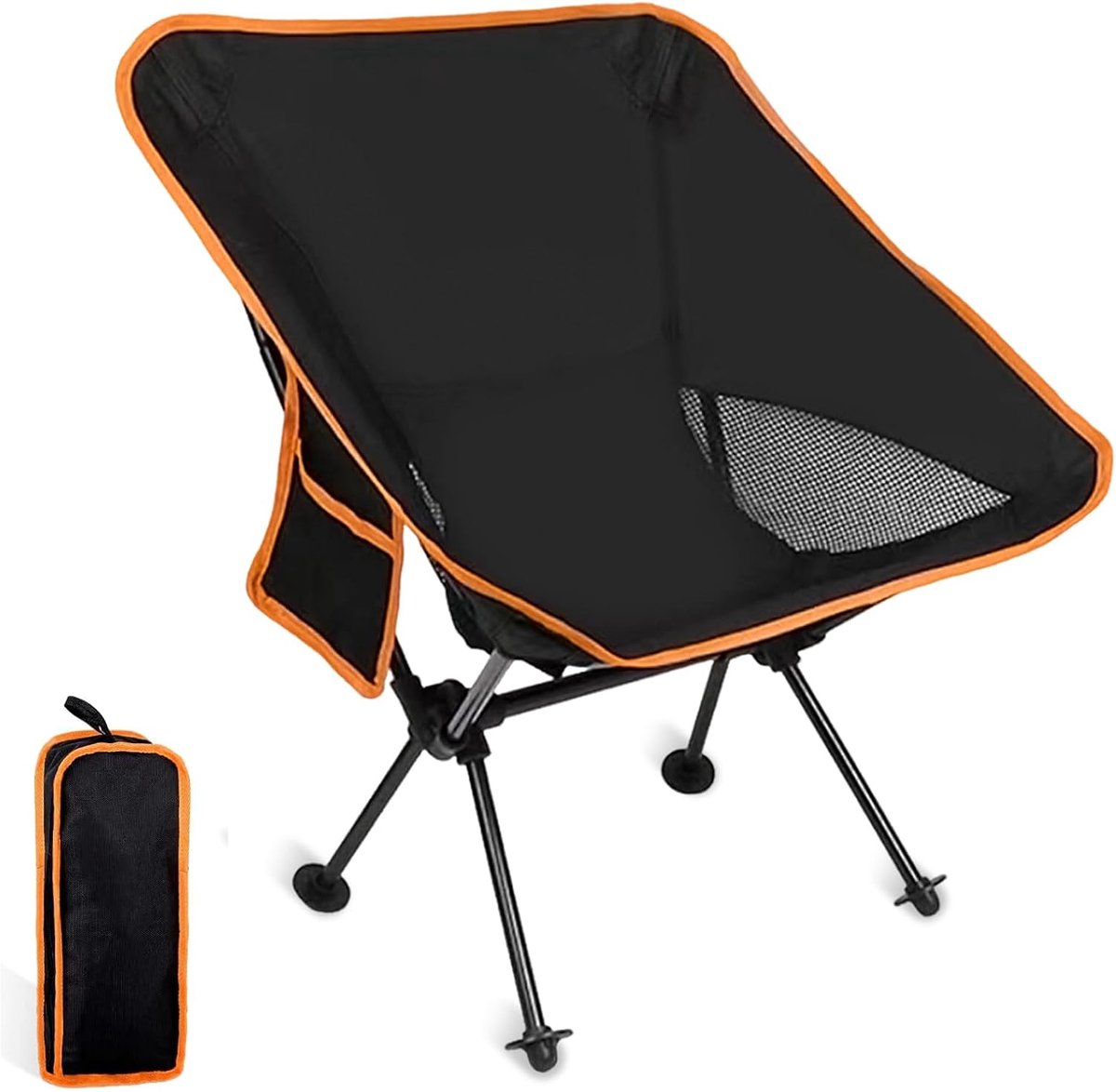 SnelShoppen - Vouwbare Campingstoel met Draagtas - Ideaal voor Picknick, Vissen, Wandelen - Lichtgewicht Aluminium en 600D Oxford - Stevig en Duurzaam