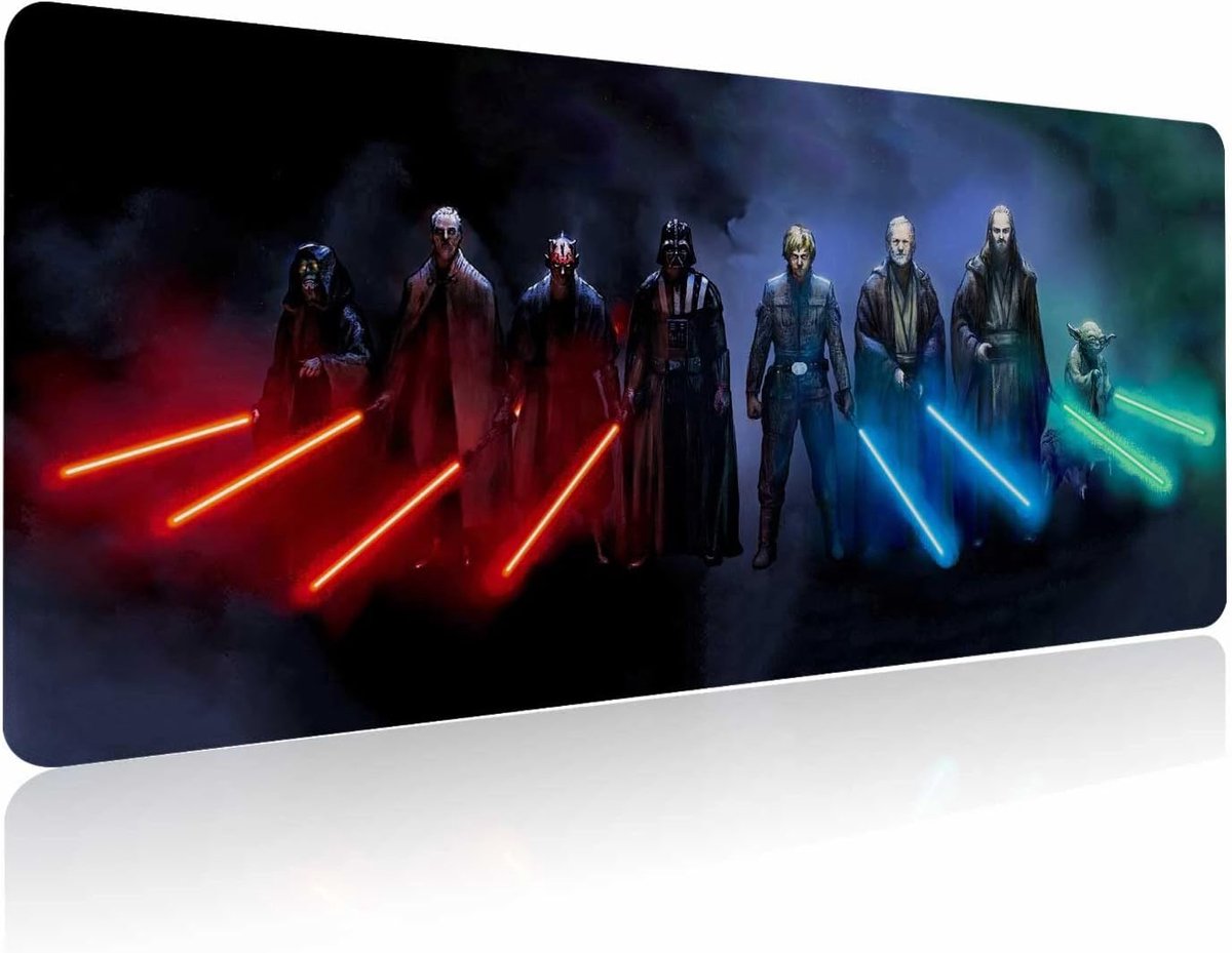 SnelShoppen - Extra Large Gaming Mouse Pad 70x30cm met Antislip Rubber Onderkant, Gestikte Randen, Wasbaar Bureau Pad voor Laptop en Toetsenbord