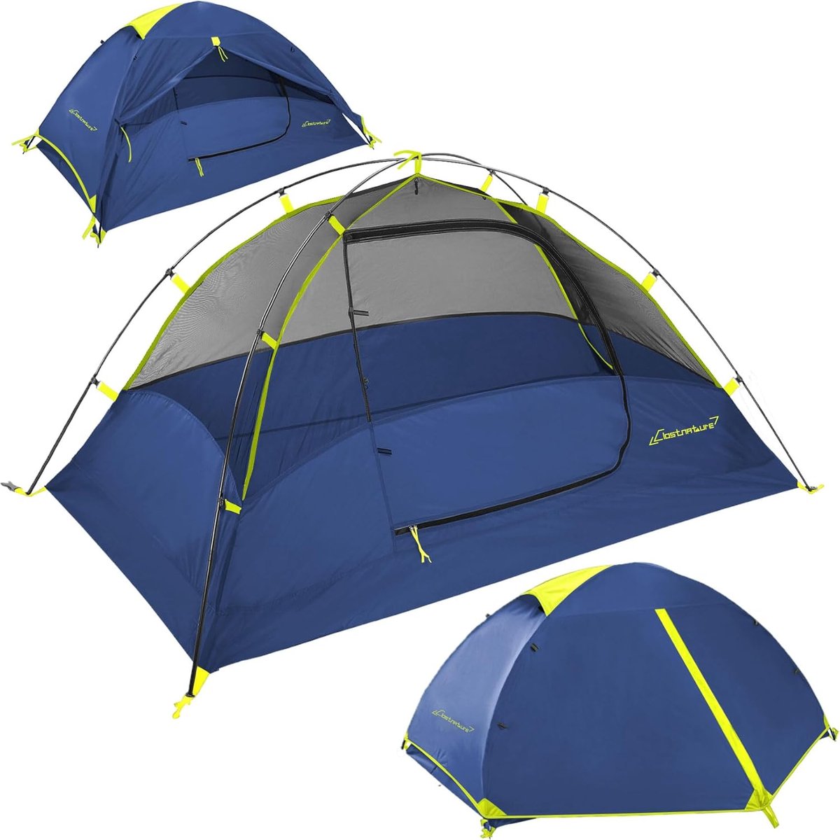 SnelShoppen - Ruime Campingtent met Waterdichte Bescherming, Ideaal voor Vakantie en Festivals, 4-Persoons, Lichtgewicht en Duurzaam, Snelle Opbouw, G