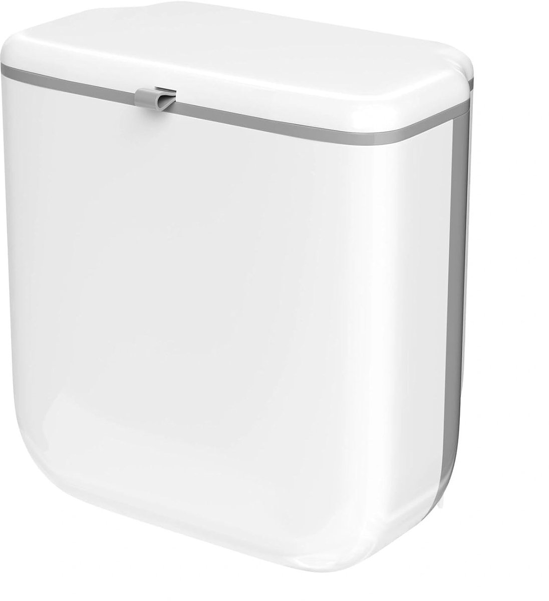 SnelShoppen - Vouwbare Keukenmand, Hangende Vuilnisemmer met Deksel 10L - Ruimtebesparend, Ideaal voor Keuken, Camping, Tuin, Feest, Multifunctioneel,