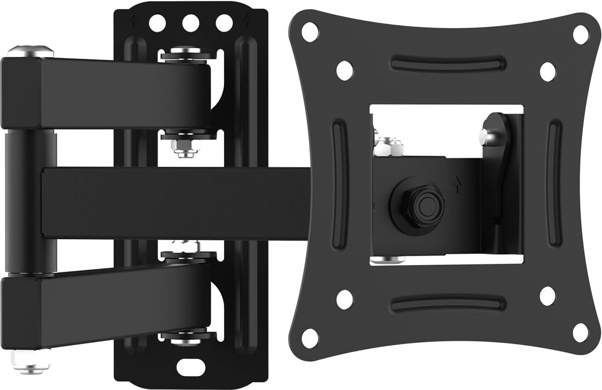 SnelShoppen - TV Wandbeugel voor 13-32 Inch TV's - Swivel, Tilt, Uittrekbaar - Max. 20 kg - VESA 75x75mm/100x100mm - Universele Beugel voor Thuisgebru