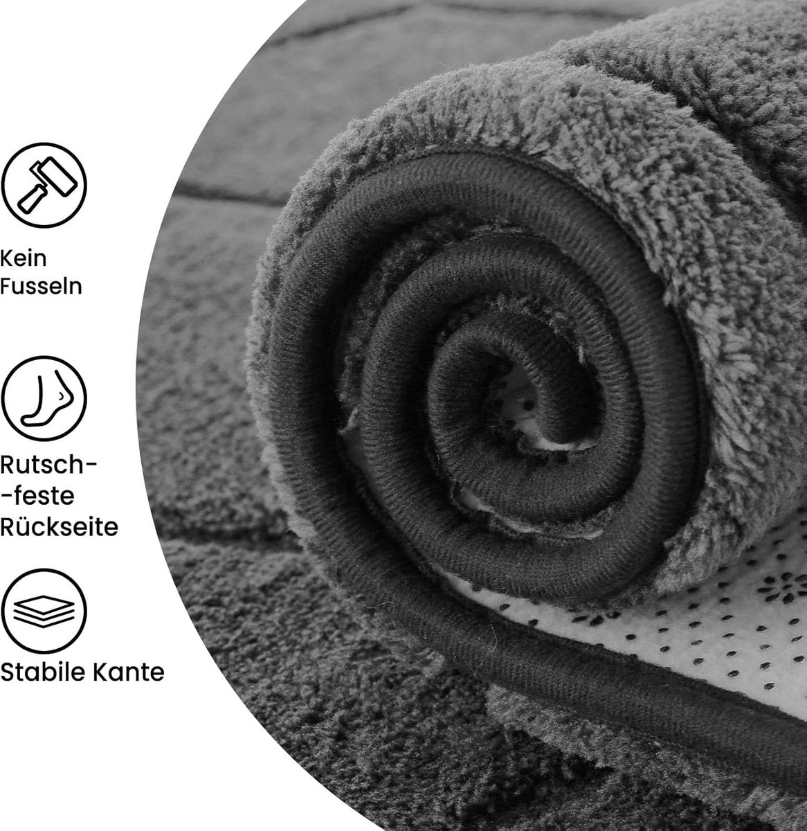 SnelShoppen - Fluffy Grijze Vloerkleed voor Woonkamer, Kinderen en Slaapkamer - Wasbaar, Antislip, Korte Pool, Superzacht, Ideaal voor Spelen en Ontsp