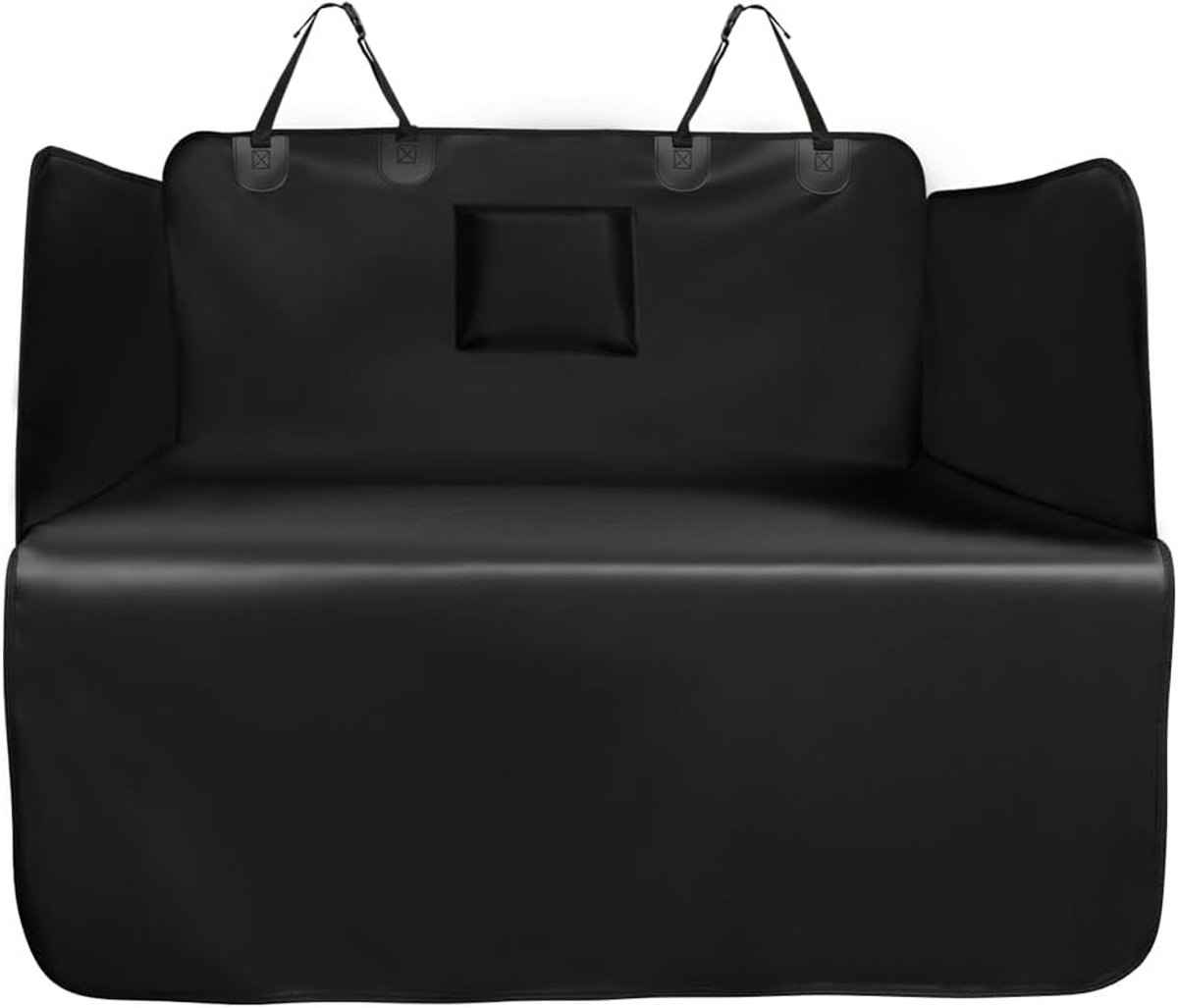 SnelShoppen - Auto Kofferbakbeschermer Hond 165 x 104 cm Waterdicht en Eenvoudig Schoon te Maken Auto Stoelkussen met Opbergvakken Krasbestendig Unive