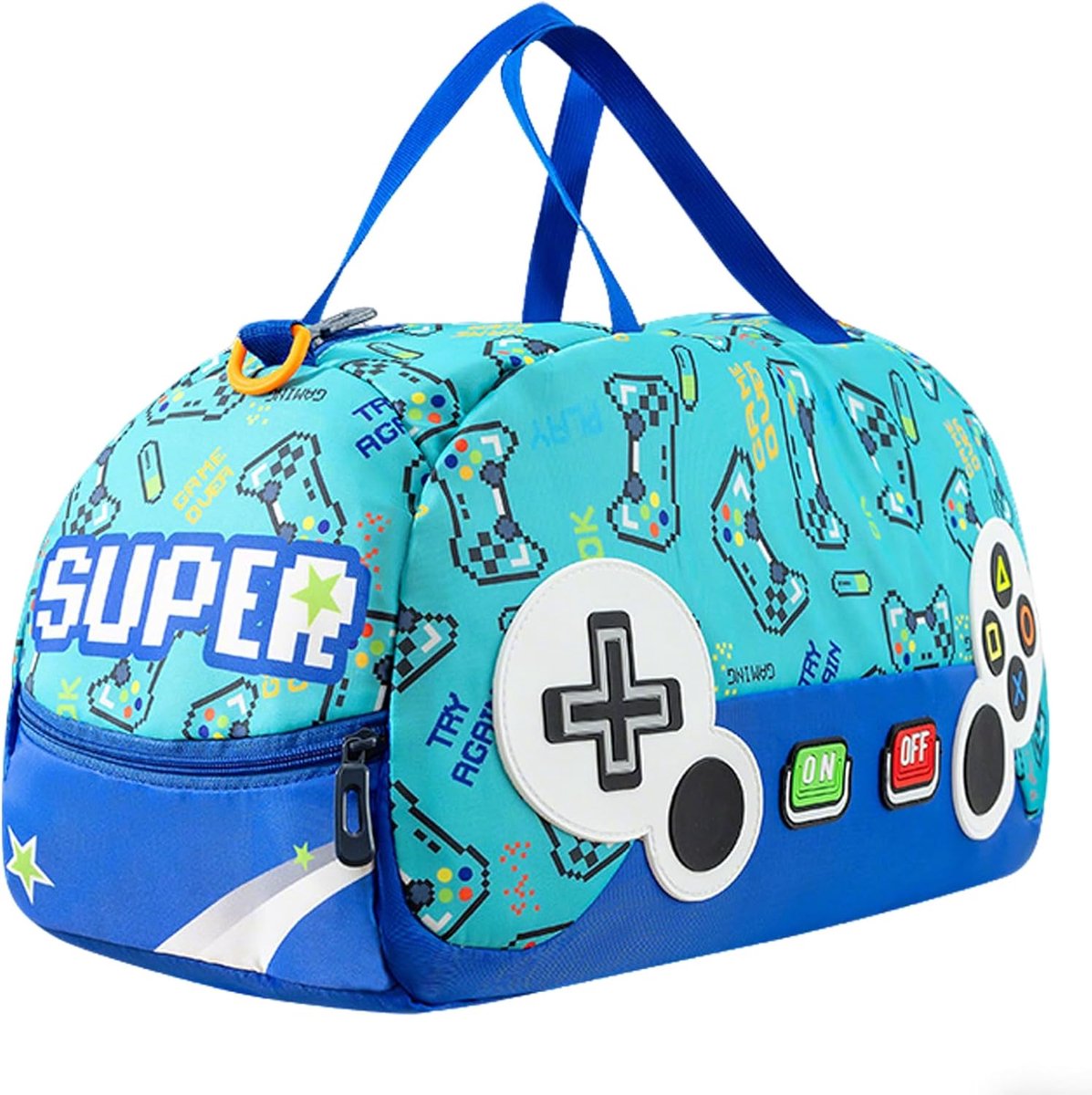 SnelShoppen - Suweir Kids Sports Bag Zwemtas Waterdichte Sporttas Voor Jongens Meisjes Weekend Reis Tas Schattige Buiten Voetbal Duffle Bag Turquoise