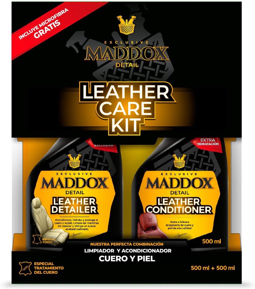 SnelShoppen - Leeronderhoudsset - Leerreiniging en Conditioner met Microvezeldoek - Effectieve Leerreinigers voor Meubels, Auto, Schoenen en Meer