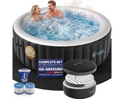 Casaria Spa Gonflable Ø200 Rond 4-6 Personnes 140 Jets 42°C