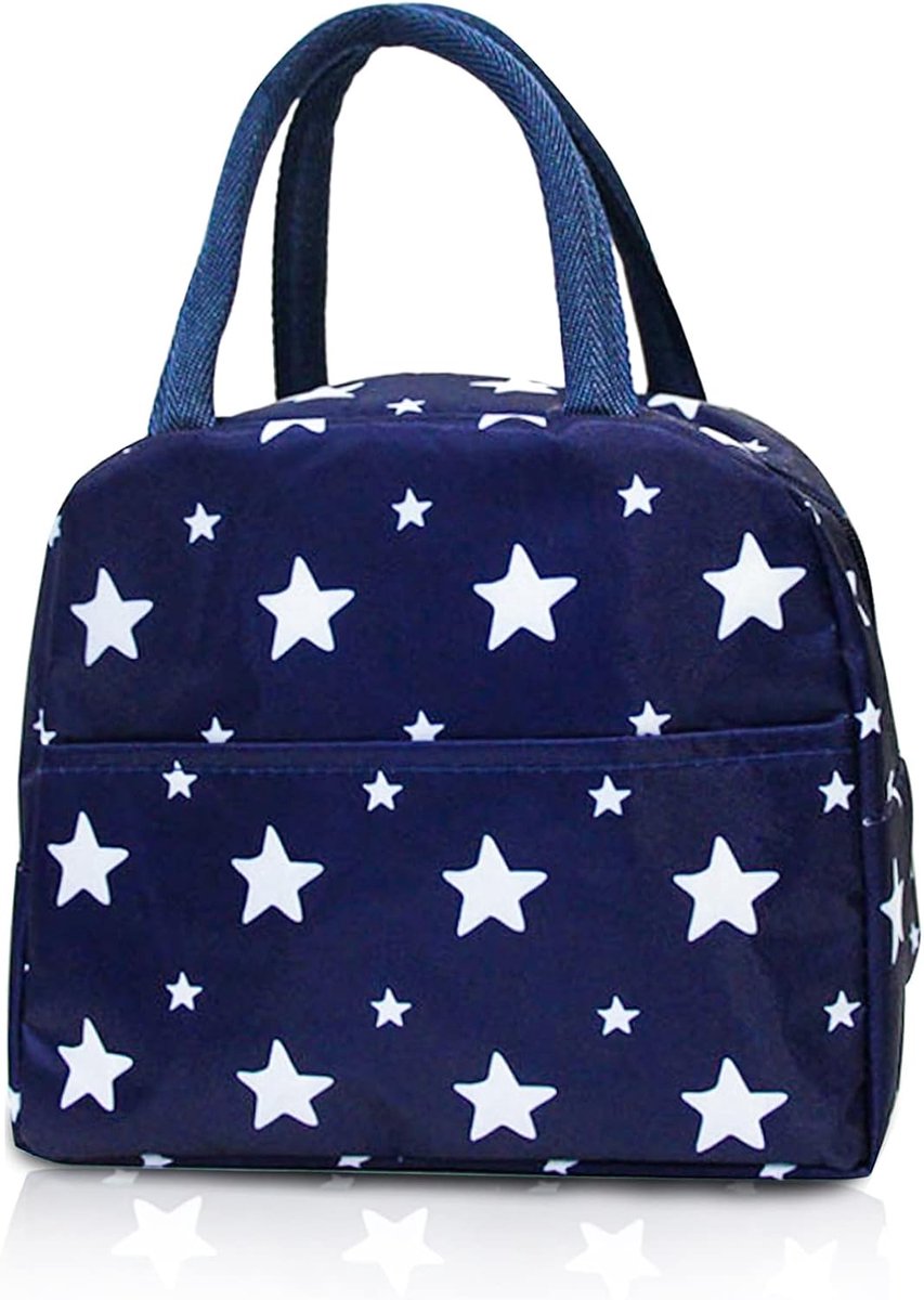 SnelShoppen - 6L Lunch Bag - Insulated Cooler Bag - Leak-proof Lunch Box - Elegant Picnic Bag - Ruimte voor Snacks, Broodjes en Fruit - Perfect voor W