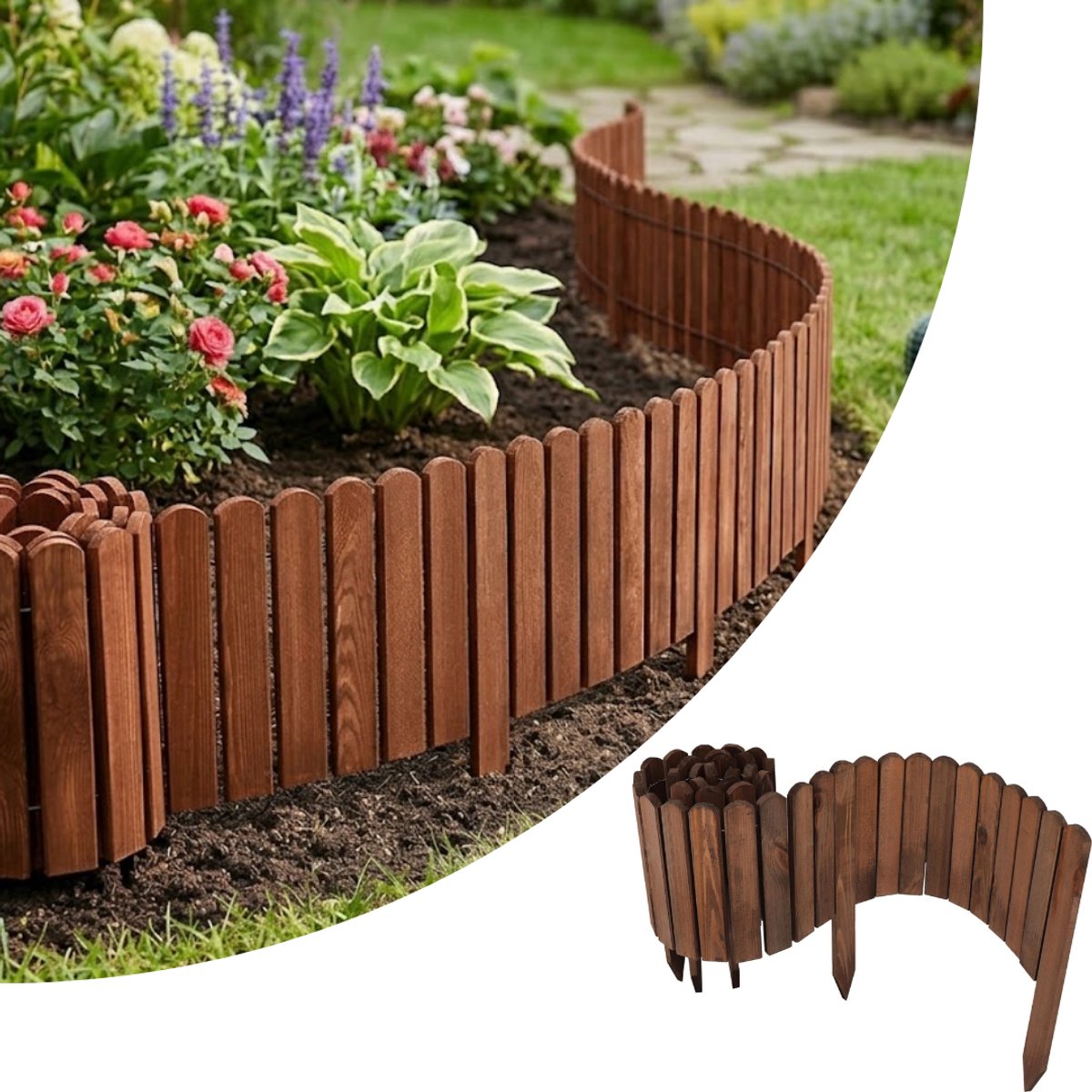 CLGP® Borderrand op Rol - Borderrand - Perkland - Bruin