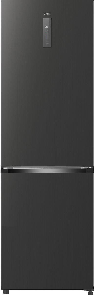 CHiQ CBM310NGC - Koel-vriescombinatie - 308 Liter - No Frost - Ultrasstil 33 dB - Plat ontwerp - Digitaal LED Display - C - 12 Jaar Garantie op Compressor - 2026 Nieuw