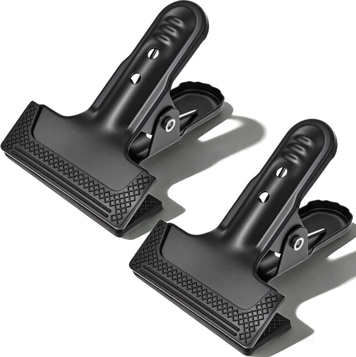 SnelShoppen - 2pcs Achtergrond Klemmen 10cm Zware Clips Grote Zwarte Metalen Klemmen voor Fotografie Achtergrond Statieven, Houtbewerking en Klussen