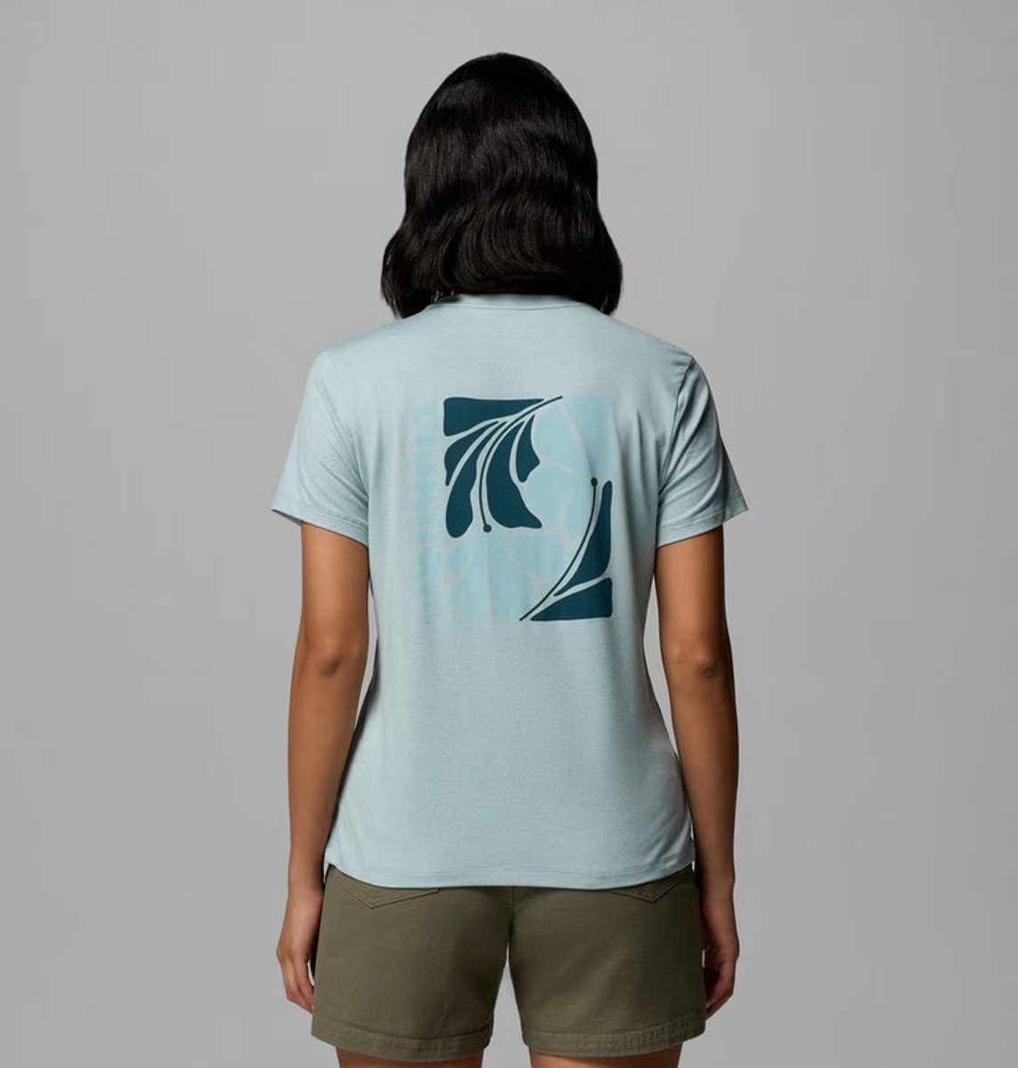 Columbia Parsons Point Graphic T-Shirt W S Blauw