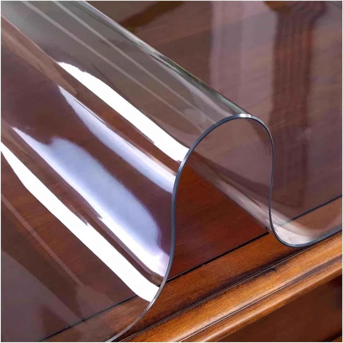 PVC Tafelhoes - Tafelkleed Beschermer - Meubels Beschermen - Oliebestendig 2mm Dik - 90x160cm - Transparant