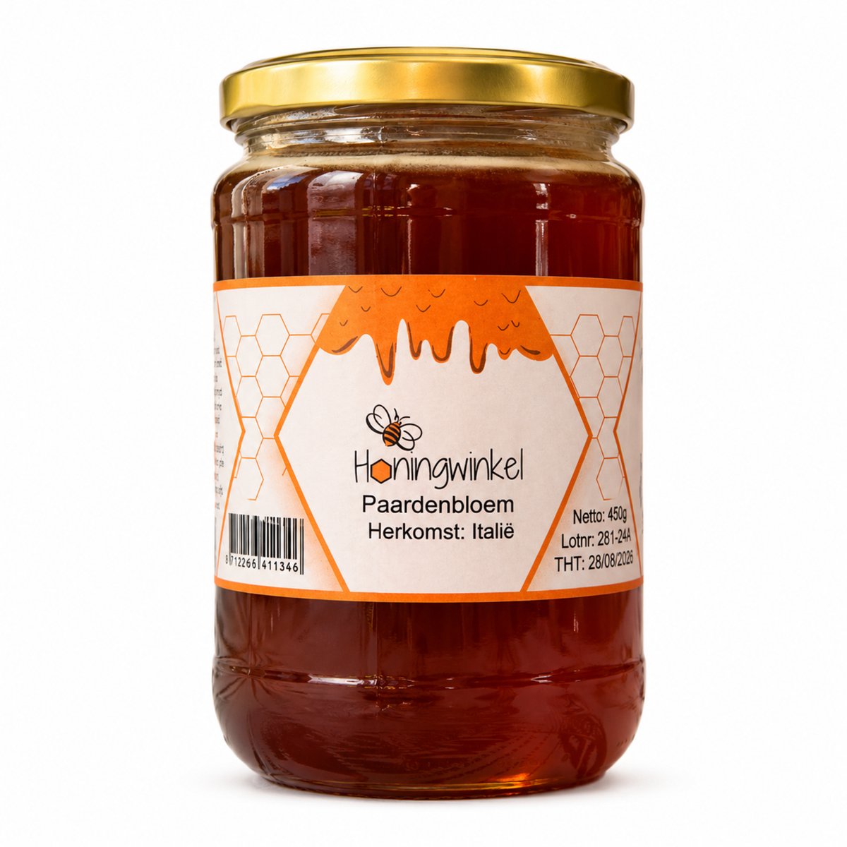 Paardenbloemhoning 900g Italie Honingwinkel (vloeibaar)