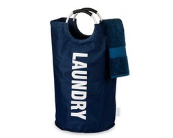 Wonair Wasmand – Waszak - Opvouwbaar – Donkerblauw – 81L
