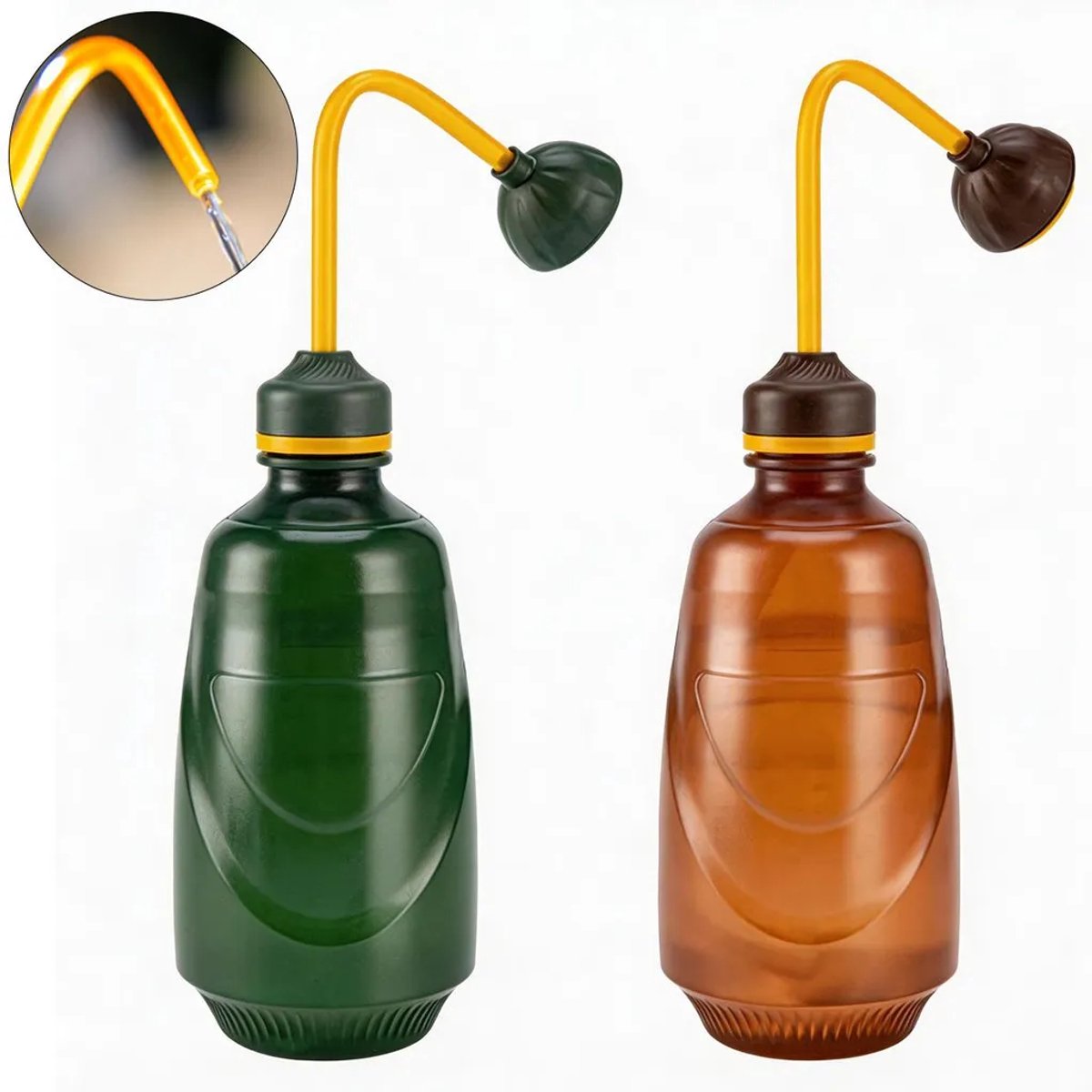 LISM-Twee kleine gieters zijn Geschikt voor zaailingen en kleine stekjes. Ze hebben een zachte sproeistraal Geschikt voor een Geschikt voorzichtige bewatering. (450 ml)