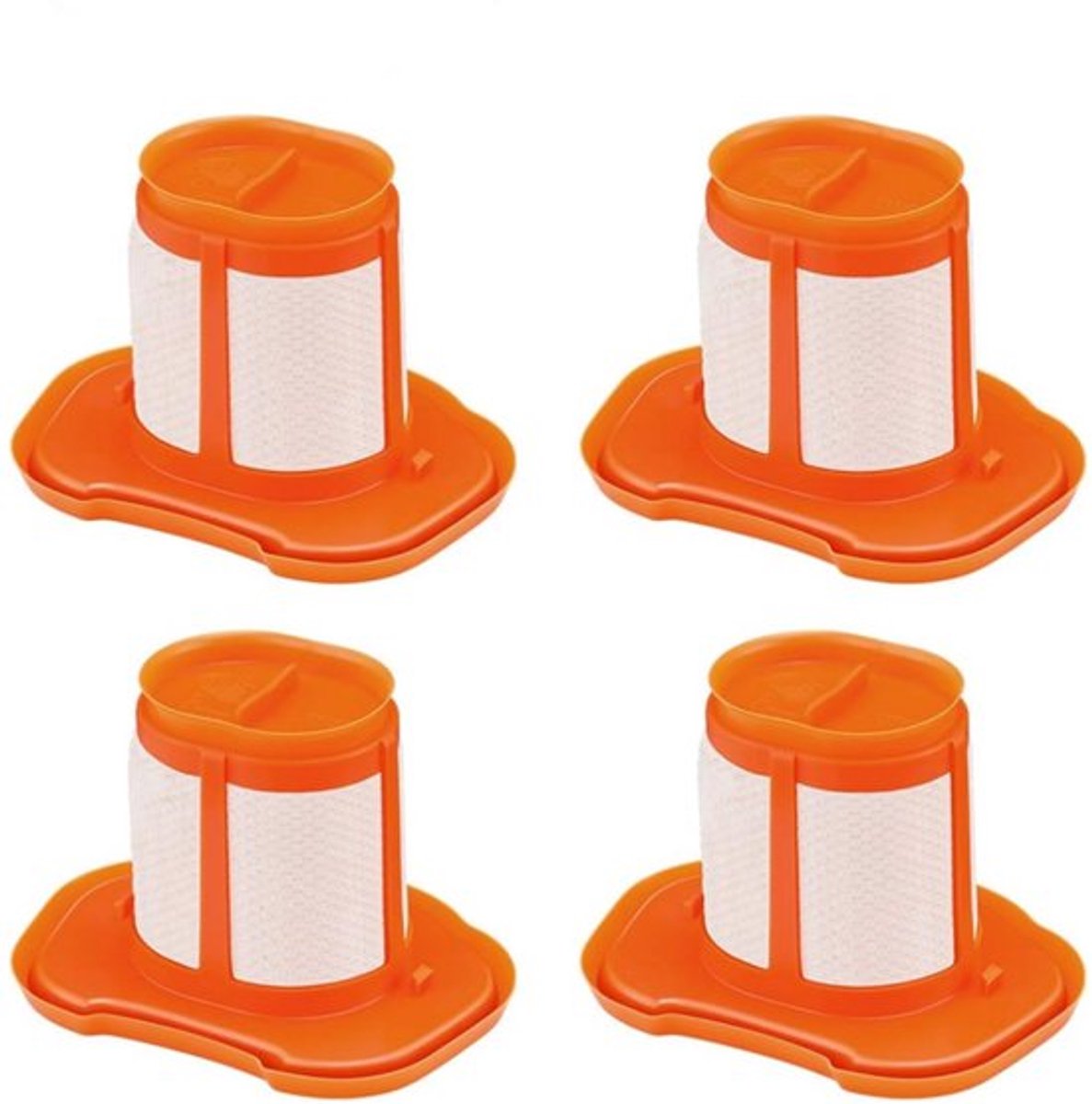 4 stuks filters geschikt voor Black+Decker HHVK320J- HHVK320J10 -HHVK320JZ01- HHVK515J- HHVK515JP -HHVK515JP07 -HHVK515J00FF -HHVK415B01 handstofzuiger reserveonderdelen accessoires vervangingsfilter wasbaar