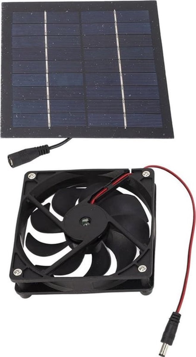 Zonnepaneel Ventilatorkit Aangedreven Door Zonnepaneel - Buitenkoelstal Ventilator voor Broeikas .