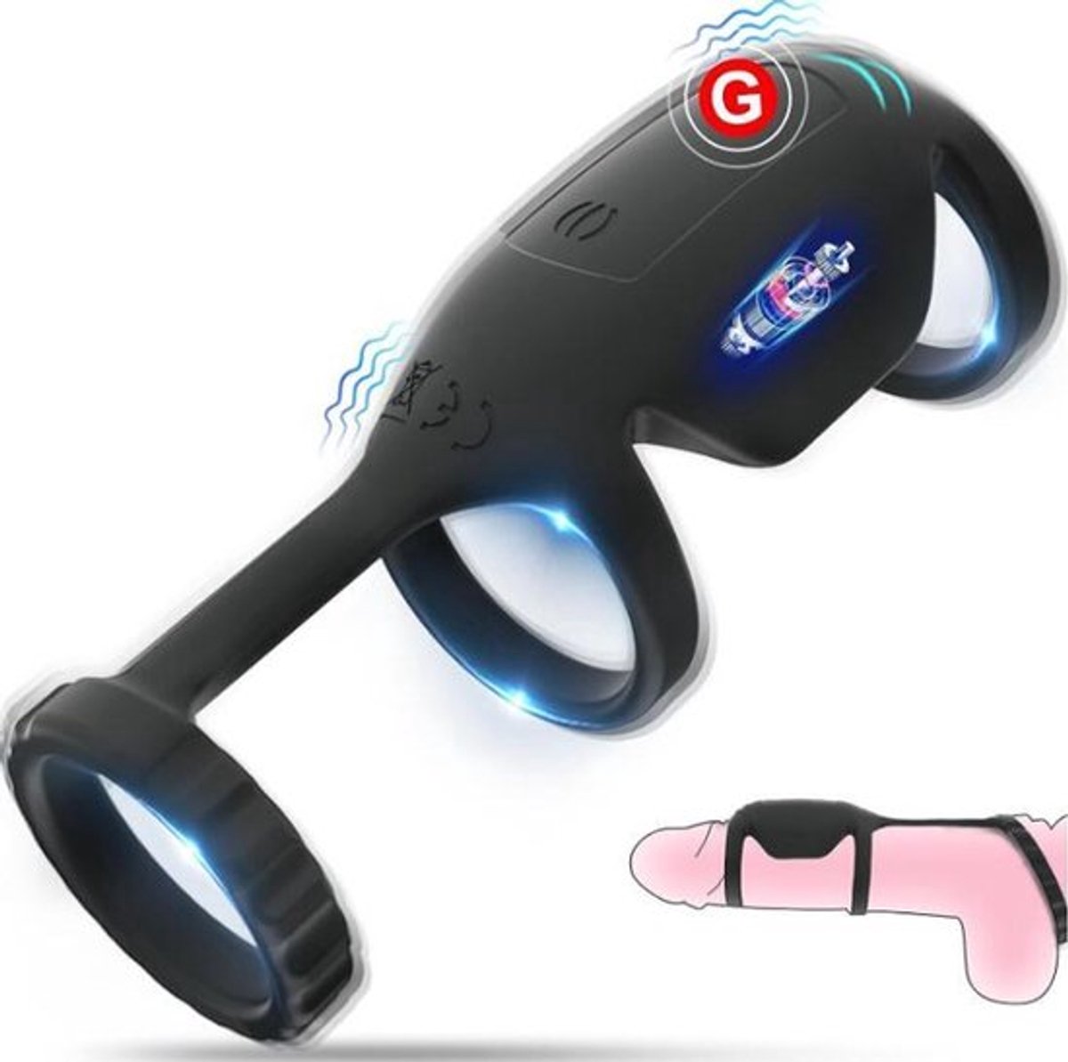 Koppel-Penis-Lul-Seks-Ring-Vibrator-G-spot-Dildo-Massager-Volwassen-Speelgoed-Voor-Mannen