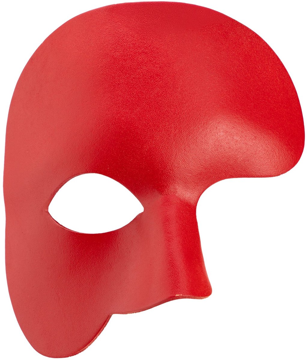 Phantom Rood Venetiaanse Leren Masker