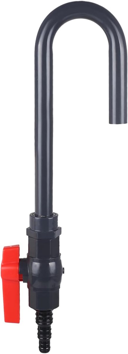 SnelShoppen - Aquarium Water Exchanger PVC Water Filler met Haak en Aan/Uit Schakelaar voor 1/2", 5/8", 3/4" Slangen - Duurzaam en Stijlvol