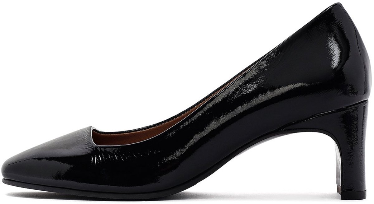 DERIMOD Heeled Shoes Patent Leather Heeled Shoes