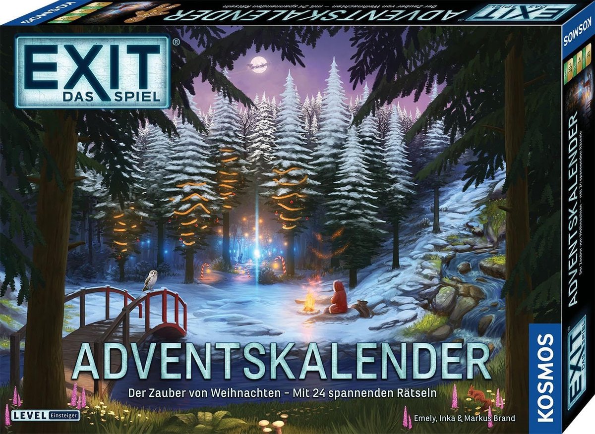 Thijox - EXIT® Adventskalender Spel - 24 Deurtjes Vol Puzzels en Raadsels - Perfect voor Feestdagen, Gezelligheid en Spelletjesavonden