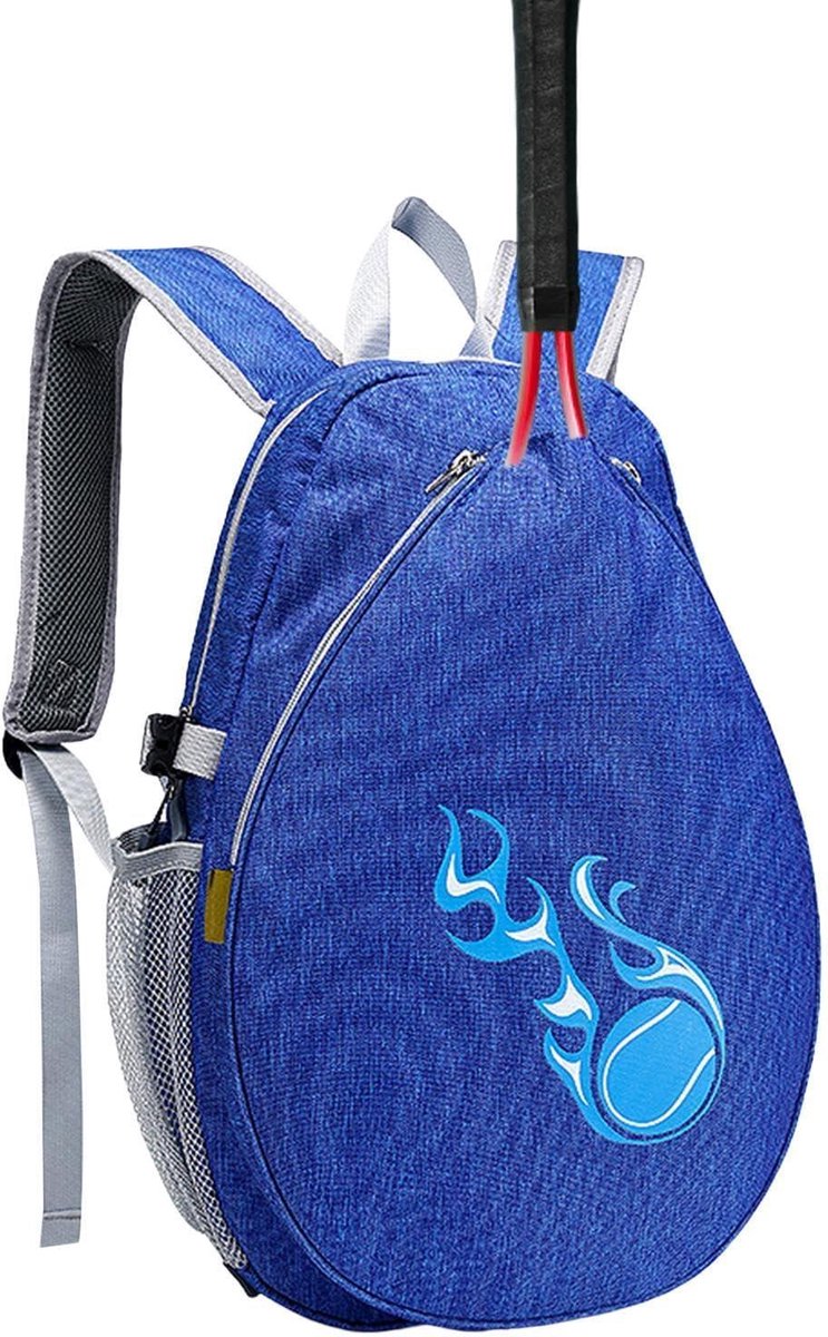 Sportrugzak Kinderen - Sporttas Junior - Rackets Vervoeren - Gevoerde Racketvakken - 40 x 28 x 15 cm - Donkerblauw