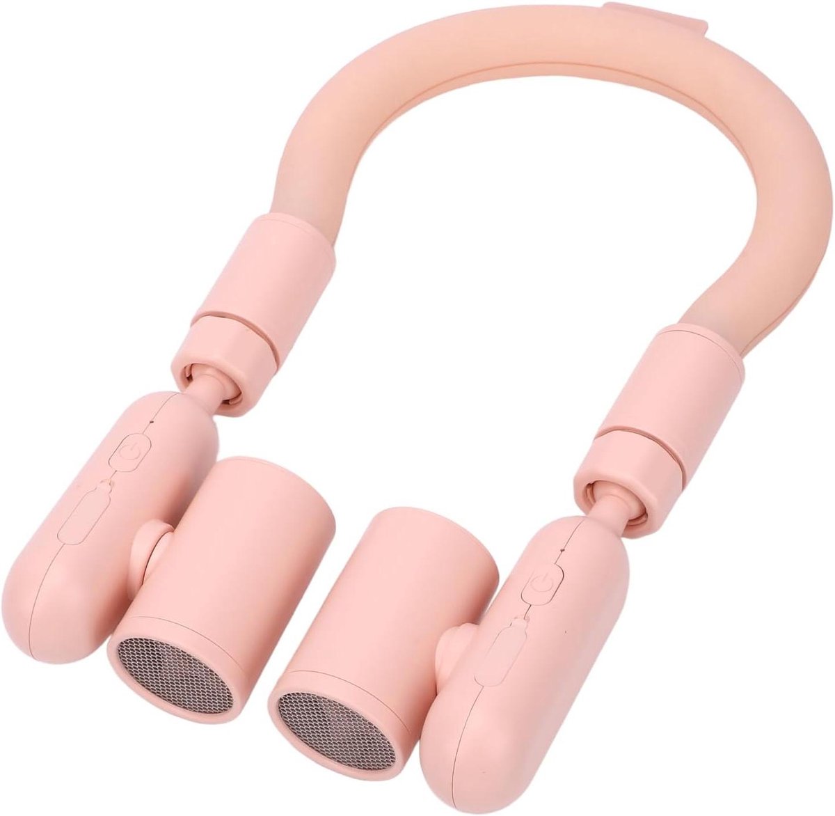 Nekkoeling Ventilator - Draagbare Koeler - Buitenactiviteiten - Geluidsarm Ontwerp - 30x17x5 cm - Roze