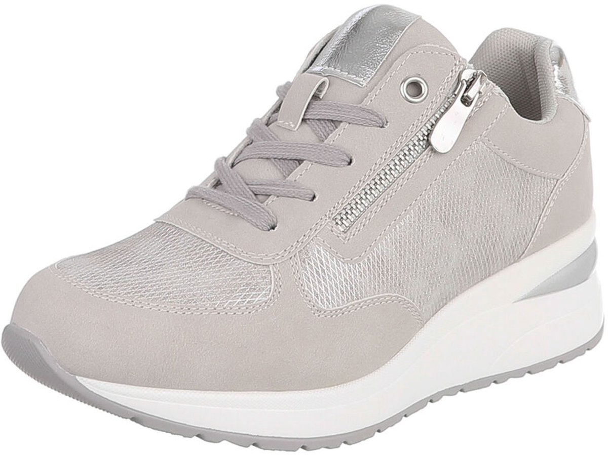 Sneaker - veters en rits - dames Mt:41
