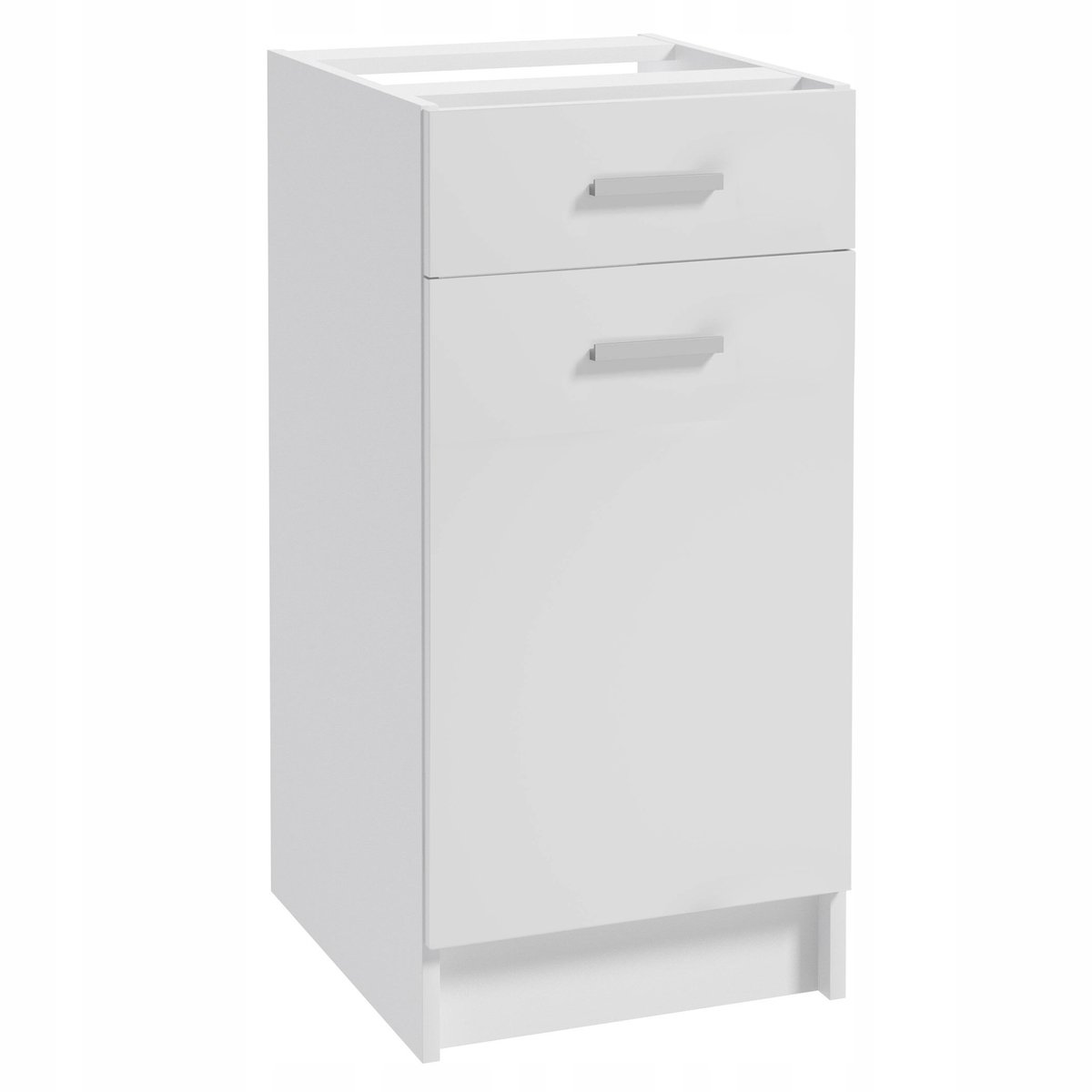 STAMAR - Keukenonderkast 40 cm - wit mat - 49 cm diep - 1 deur, 1 lade en 1 legplank