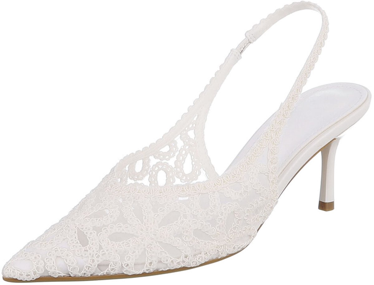 Slingback Pumps - Spitse Neus - Dames Mt:40