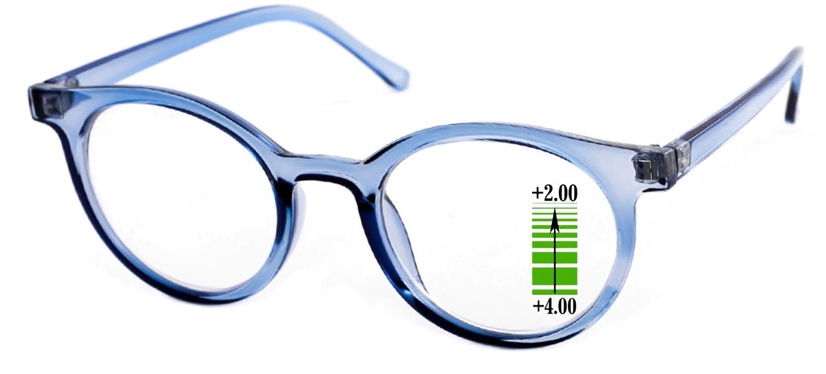 Leesbril-Vista-Bonita-CLASSIC Multifocaal-+4.00-Kelim Blue