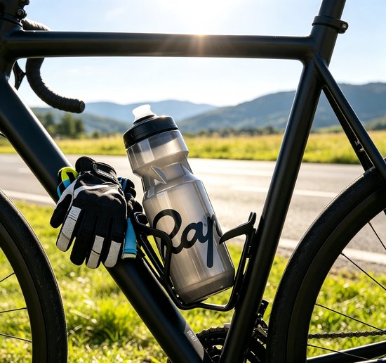 Bidon 710ml Fiets - Premium Grijs - Lichtgewicht Sportfles BPA-vrij - Fitness Waterfles - Geschikt voor Alle Bidonhouders - Vaatwasbestendig - Shakebeker - Recyclebaar & Sterk - Fietsaccessoires van Bidon — afbeelding 3