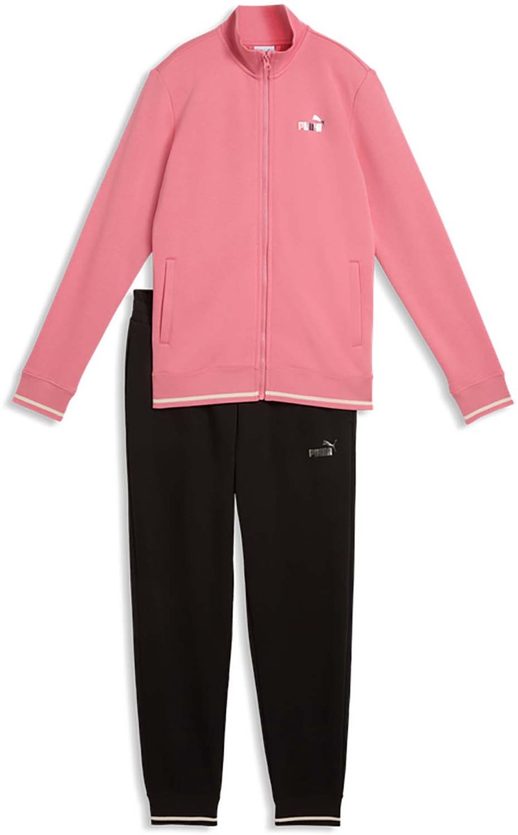 Puma Metallic Full-Zip Tracksuit Trainingspak Tr Cl Sportswear Vrouwen Roze