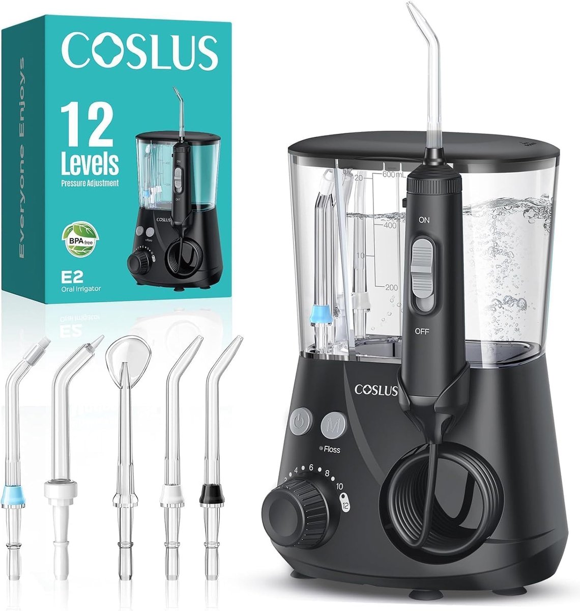 SnelShoppen - Oral Irrigator Testwinnaar 2025 - Waterflosser voor Diepe Reiniging, 1 Stuks, Compact en Gebruiksvriendelijk, Ideaal voor Thuisgebruik e