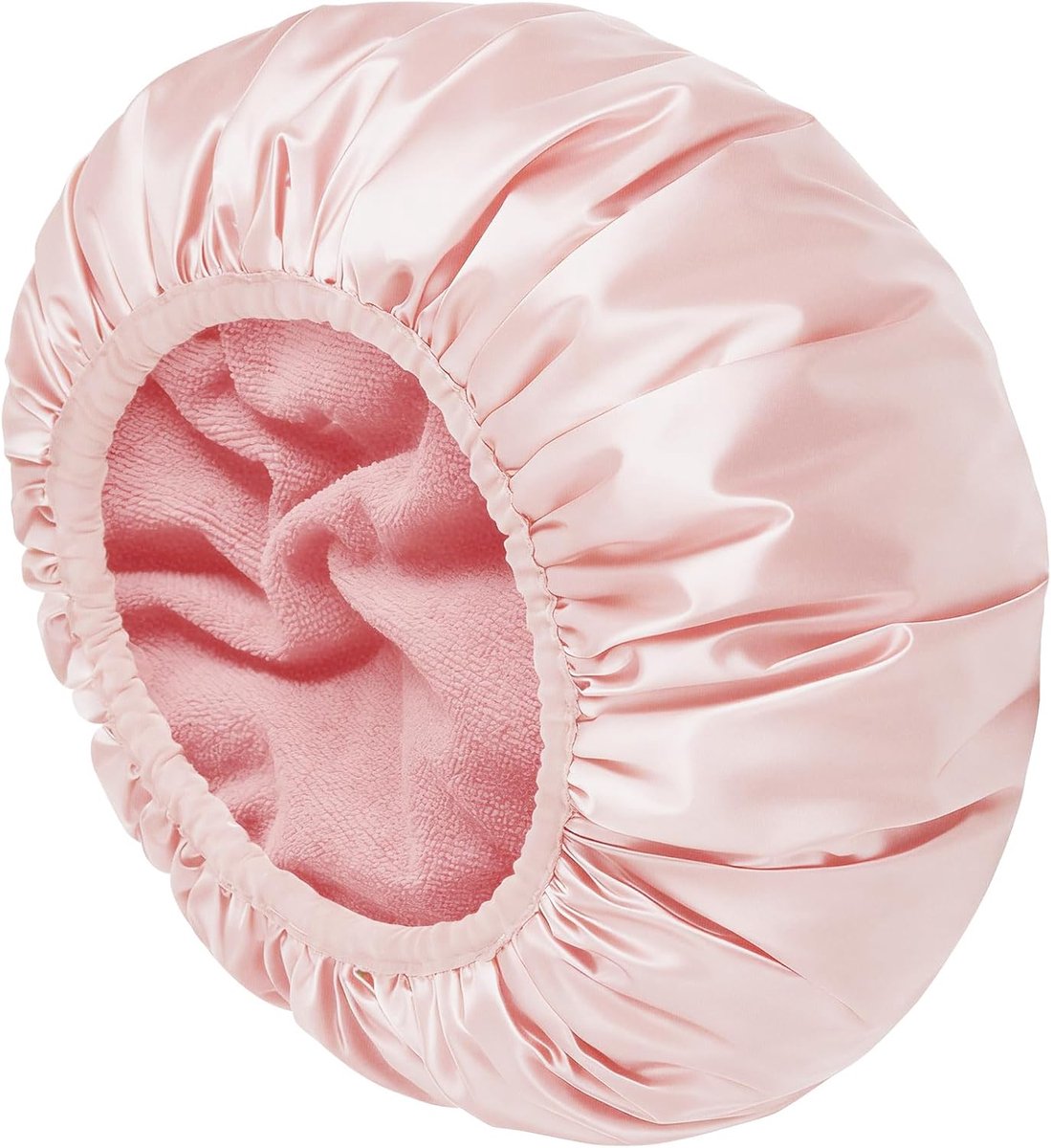 SnelShoppen - Extra Large Waterproof Douchekap voor Vrouwen, Drie Laags Microfiber, Herbruikbare Zwemkap voor Lang Haar, Keukenolie Bestendig, Zacht S