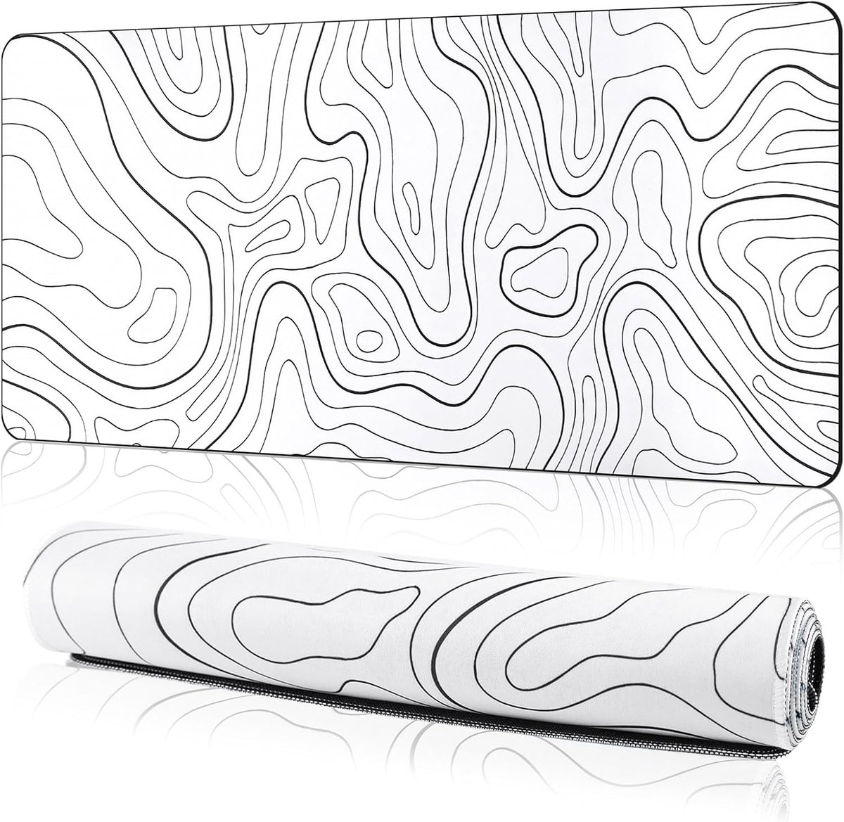 SnelShoppen - Gaming Muismat XXL 900 x 400 mm - Vloeibare Kunst, Waterdicht, Antislip Bureauonderlegger voor PC - Professionele Gamers, Verbeterde Pre