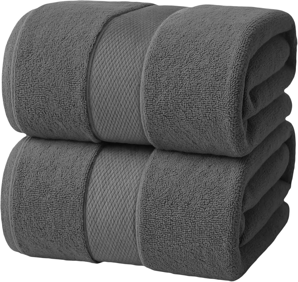 SnelShoppen - Luxe Badlakens Set van 2, 88,9 x 177,8 cm, 100% Katoen, Zacht en Absorberend, Sneldrogend, Ideaal voor Badkamer, Strand en Spa