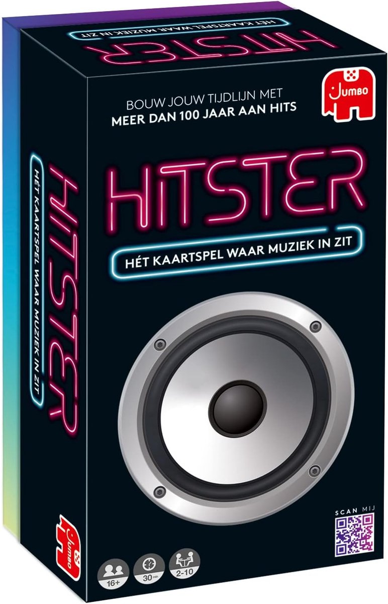 SnelShoppen - Hitster Original Muziekspel voor Volwassenen, Actiespel voor Feesten, Bordspel en Kaartspel 16+, 2-10 Spelers, Nederlands Party Game