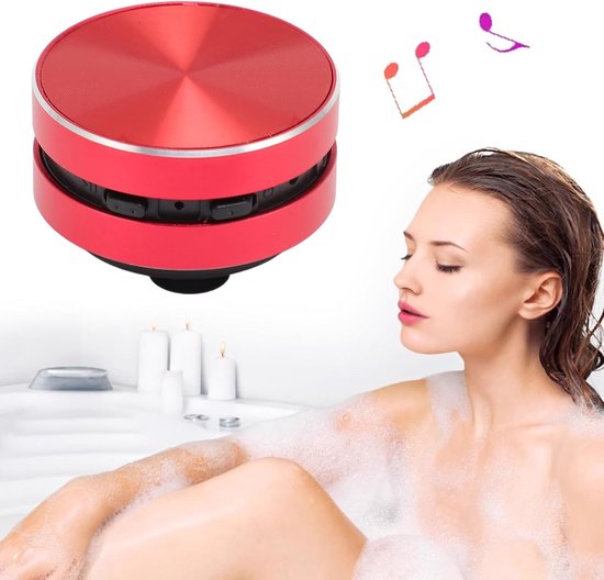 SnelShoppen - Bone Conduction Speaker - Draadloze Mini Stereo Speaker met Sterke Bass - Portable Rood - Ideaal voor Feest, Camping en Buitenshuis — afbeelding 3
