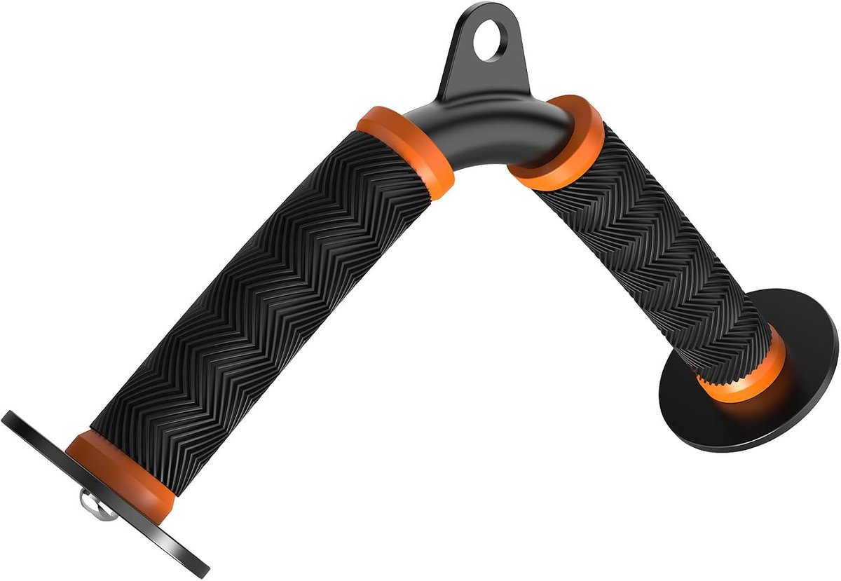 SnelShoppen - Tricep V Bar Cable Attachment - Professionele Fitness Accessoire - Krachttraining Gereedschap - Oranje - 1 stuk - Geschikt voor Thuis &