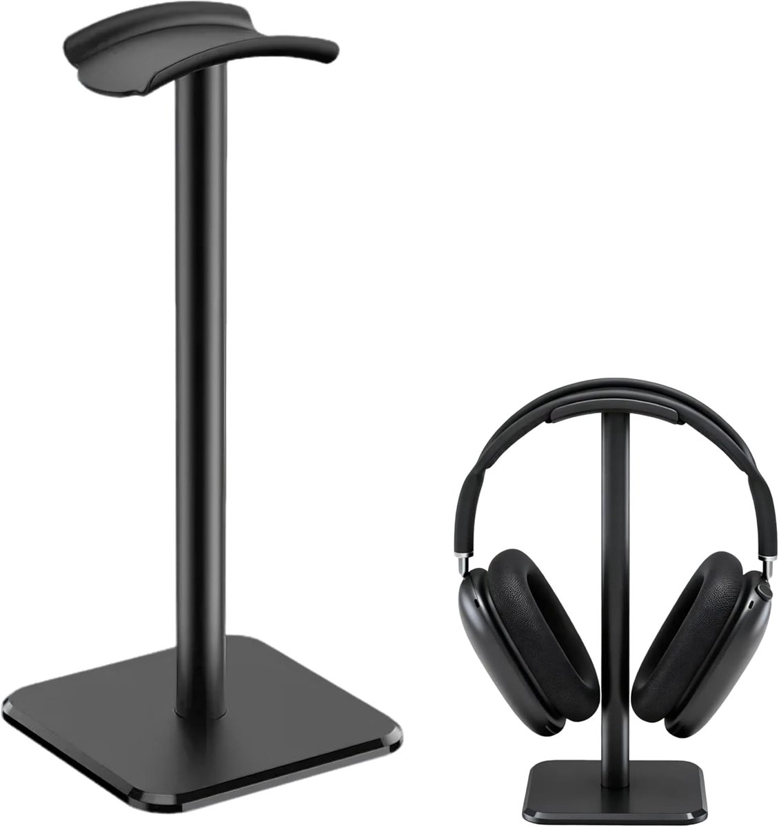 SnelShoppen - Gaming Headphone Holder met Verzwaarde Basis, Hoogte Verstelbaar 24 cm, Snelle Montage, TPU Bescherming, Elegant Ontwerp voor Gaming en