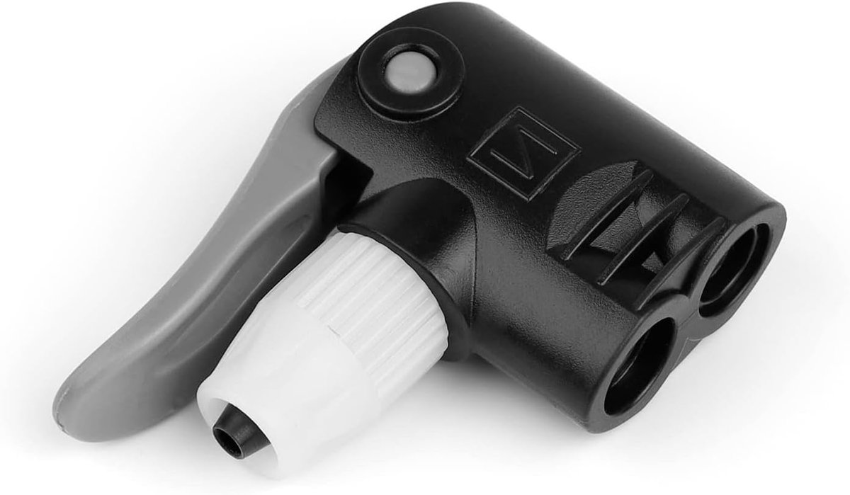 SnelShoppen - Fiets Pomp Hoofd, Vervangbare Fiets Pomp Adapter, Fiets Pomp Onderdelen Accessoires voor Schrader en Sclaverand Ventielen, Duurzaam en B