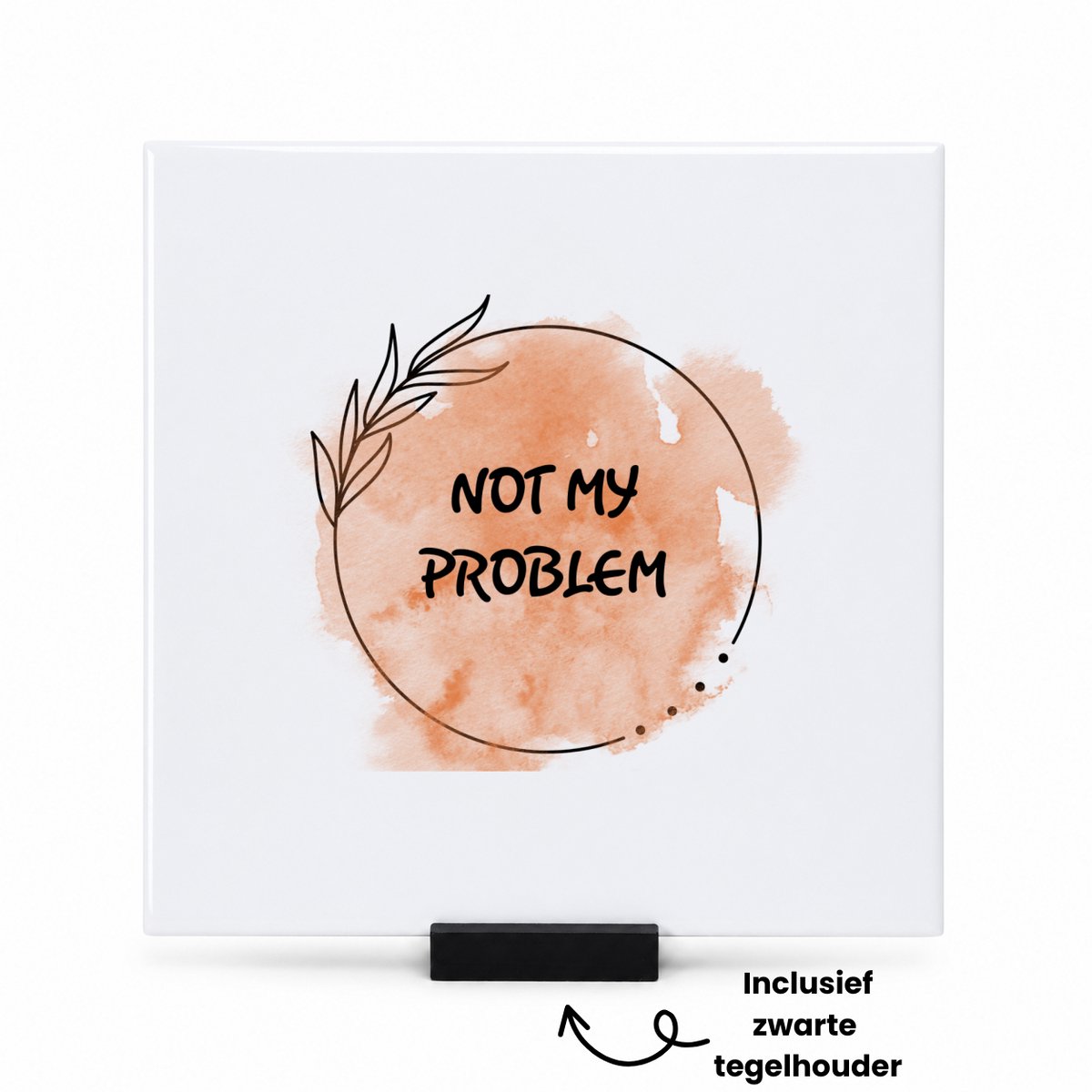 Hacebo Collega cadeau tegeltje met tegelhouder - Collega met opdruk - tegeltjes met tekst - Collega kado - Collega cadeau - Collega afscheid - Collega cadeautjes - Collega cadeau - Collega cadeautjes verjaardag - spreuktegels - 15x15 CM Wit