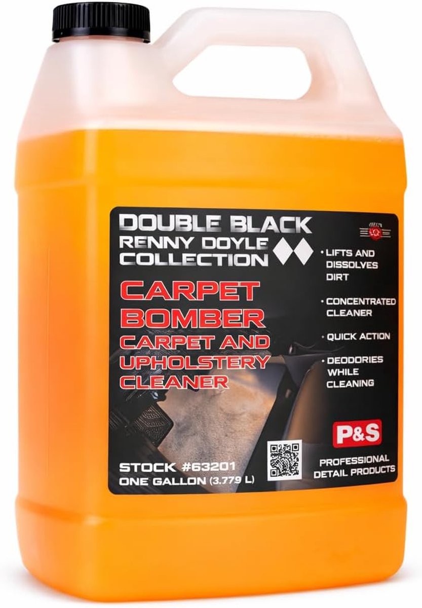 SnelShoppen - Carpet Bomber Vloer- en Meubelreiniger 3.78L - Krachtige Vlekverwijderaar voor Tapijt, Bekleding, Vinyl - Ideaal voor Auto, Huis en Kant