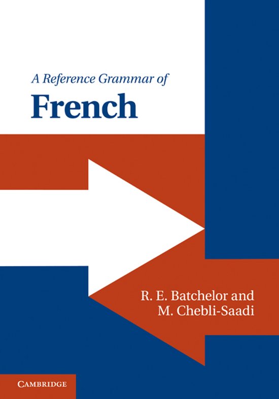 A Reference Grammar Of French - cover