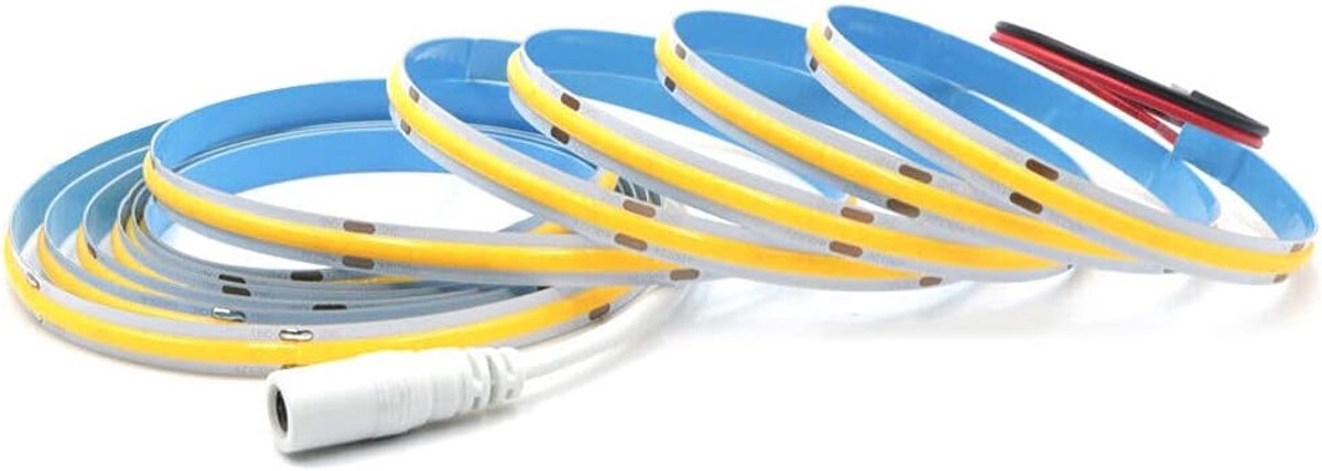 SnelShoppen - Arotelicht 2m COB LED Strip 12V Warm White 3000K Dimmable High Density 320LEDs/m voor Keuken, Slaapkamer, Interieur Decoratie