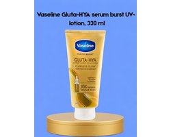 Vaseline Gluta-HYA Serum Burst UV Lotion – 330 ml – Verhelderende & Hydraterende Body Lotion – Verminderde Donkere Vlekken, Egaliseert de Huidtint & geselecteerde UV-bescherming – Voor een Gladde, Stralende & Gezonde Huid